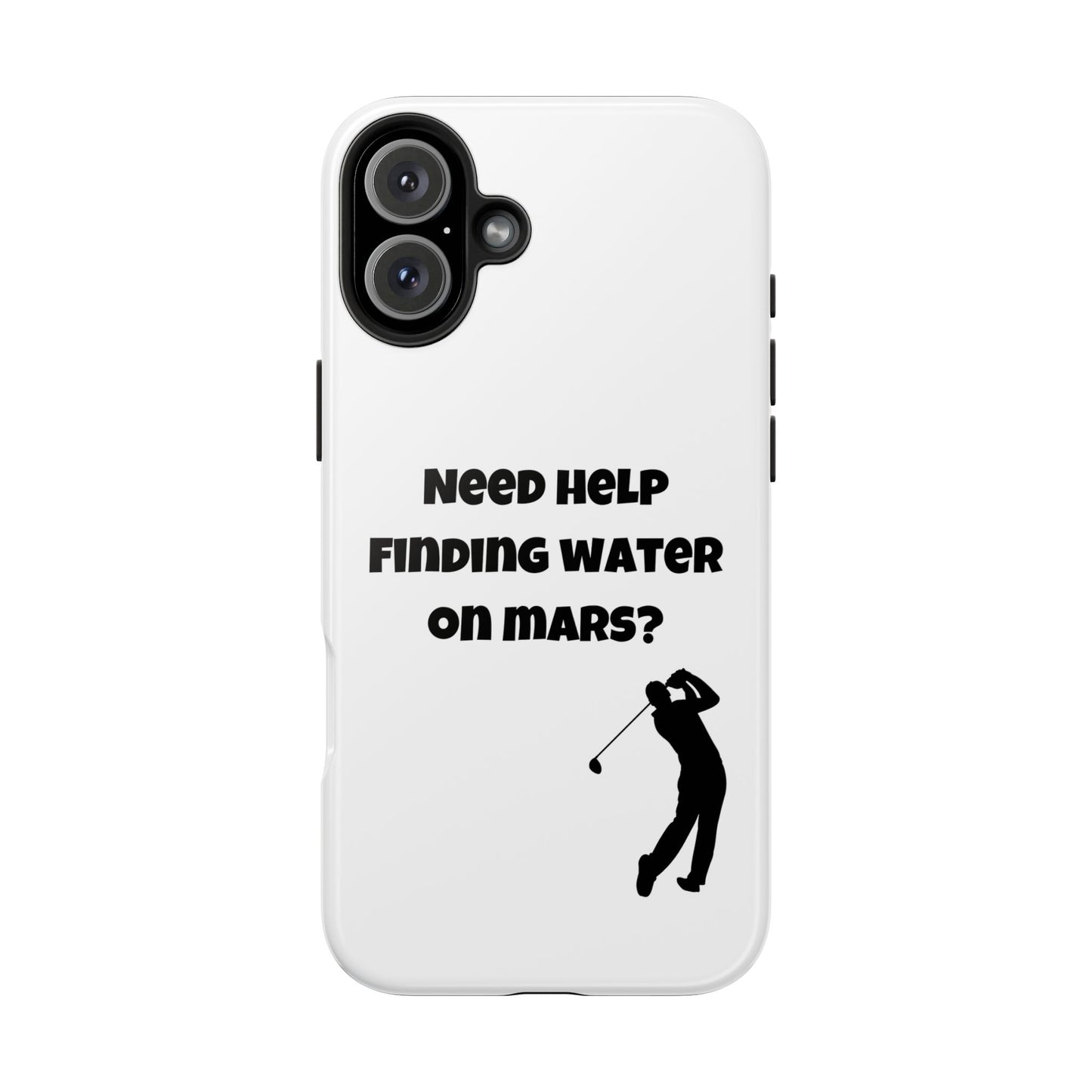 Water on Mars Phone Case - White