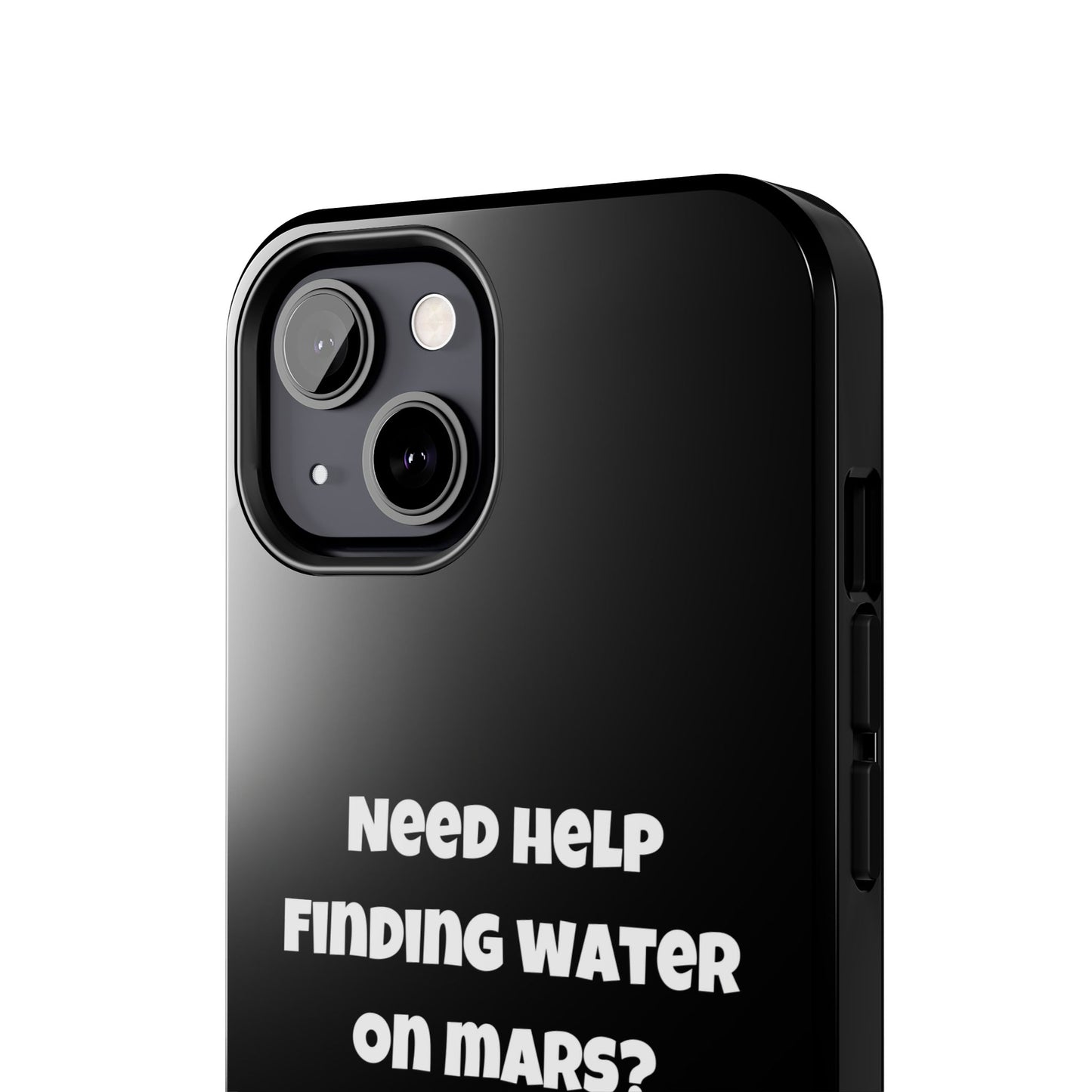 Water on Mars Phone Case - Black