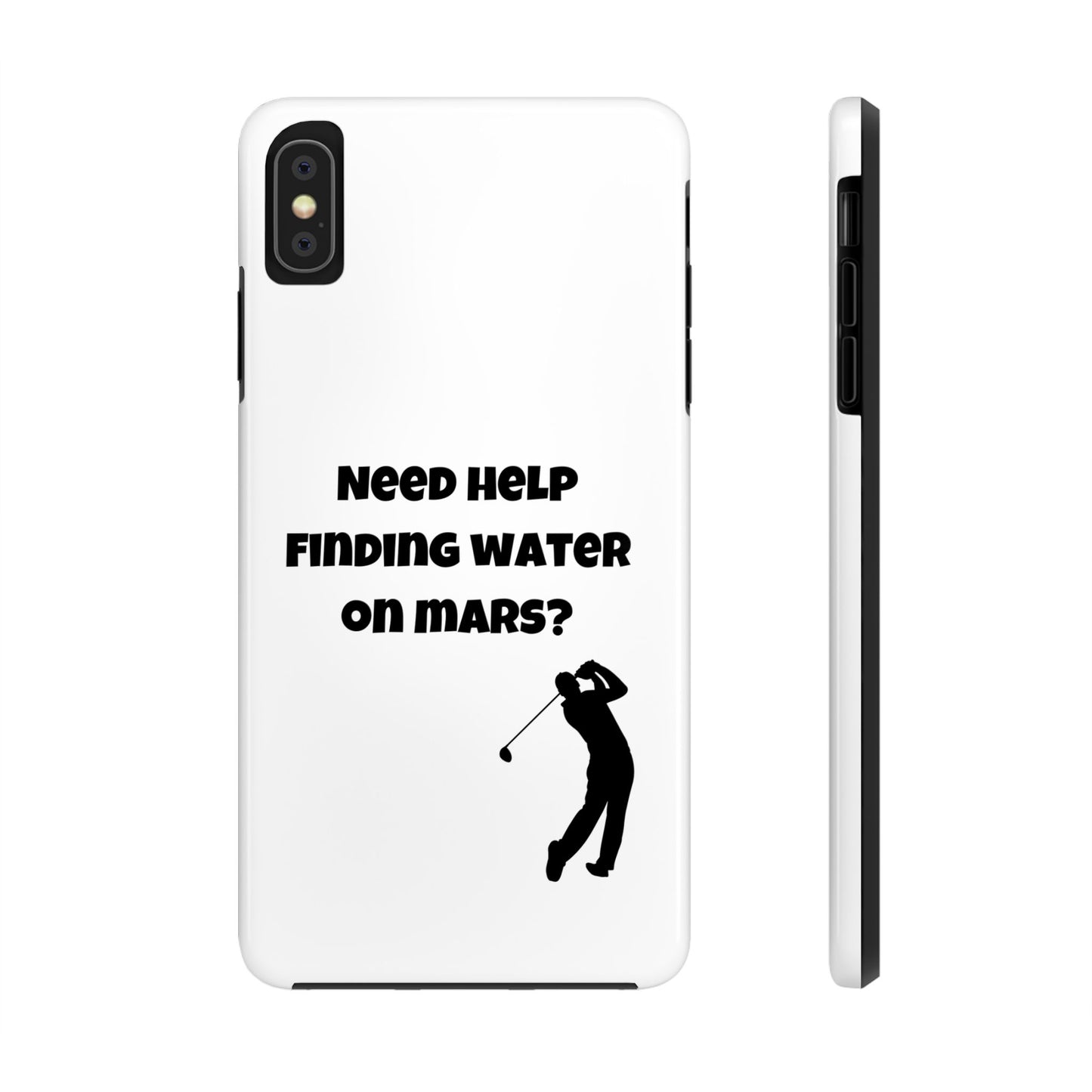 Water on Mars Phone Case - White