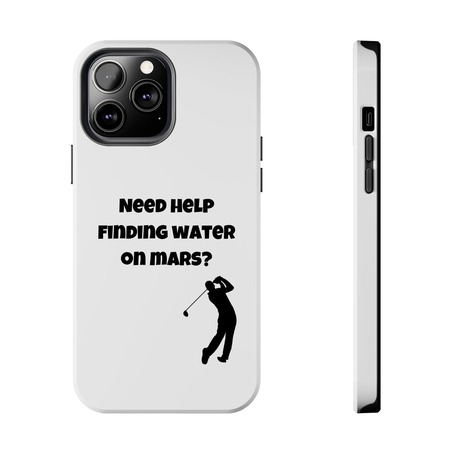 Water on Mars Phone Case - White