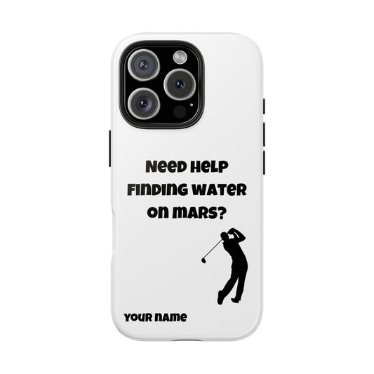 Water on Mars Phone Case - White