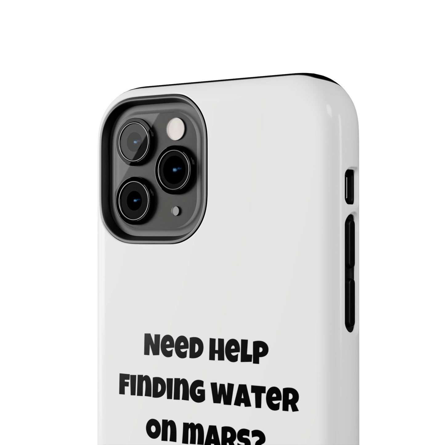 Water on Mars Phone Case - White