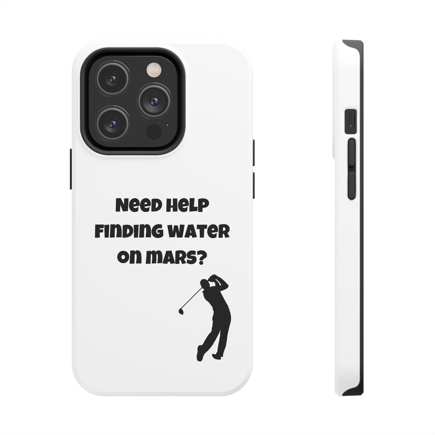 Water on Mars Phone Case - White