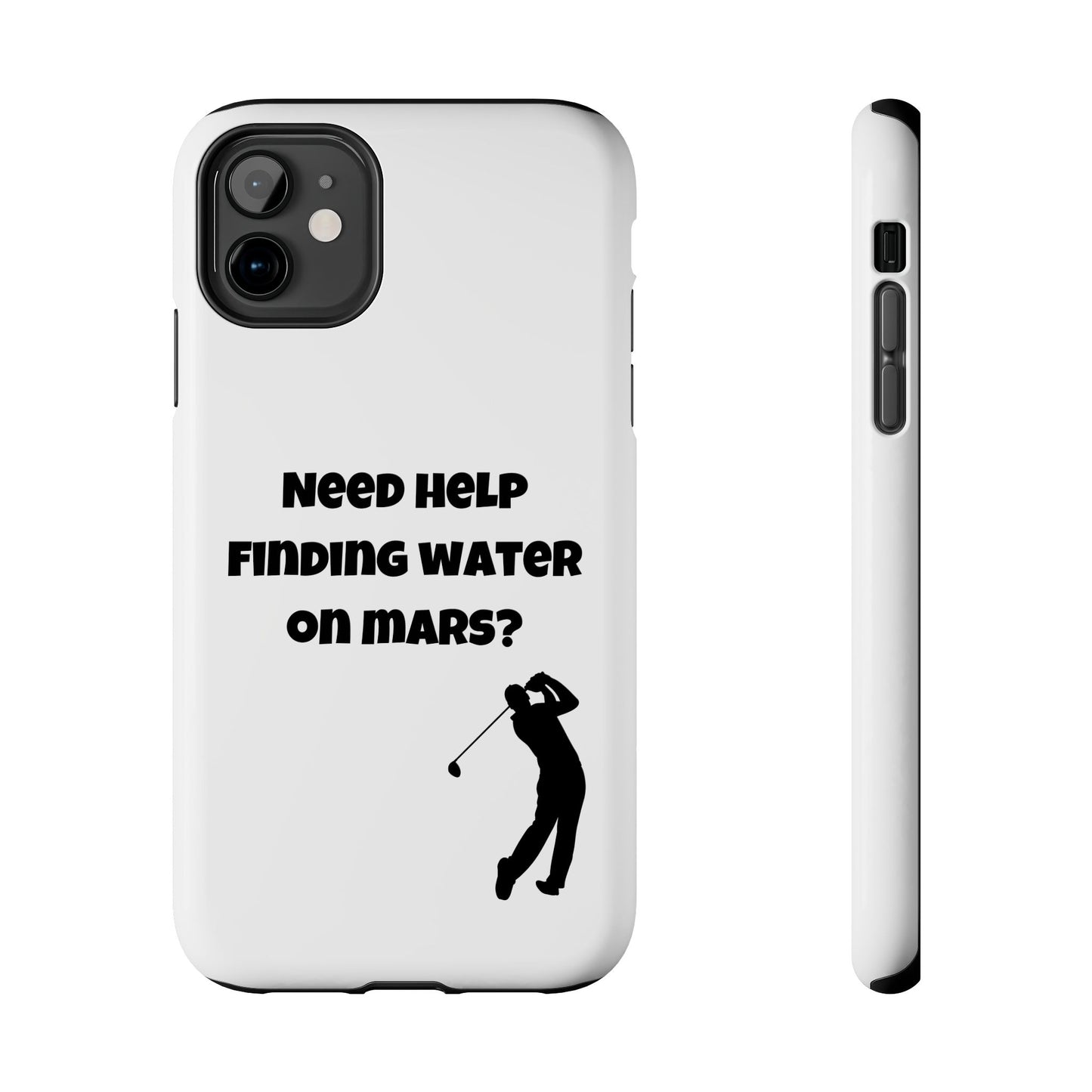 Water on Mars Phone Case - White