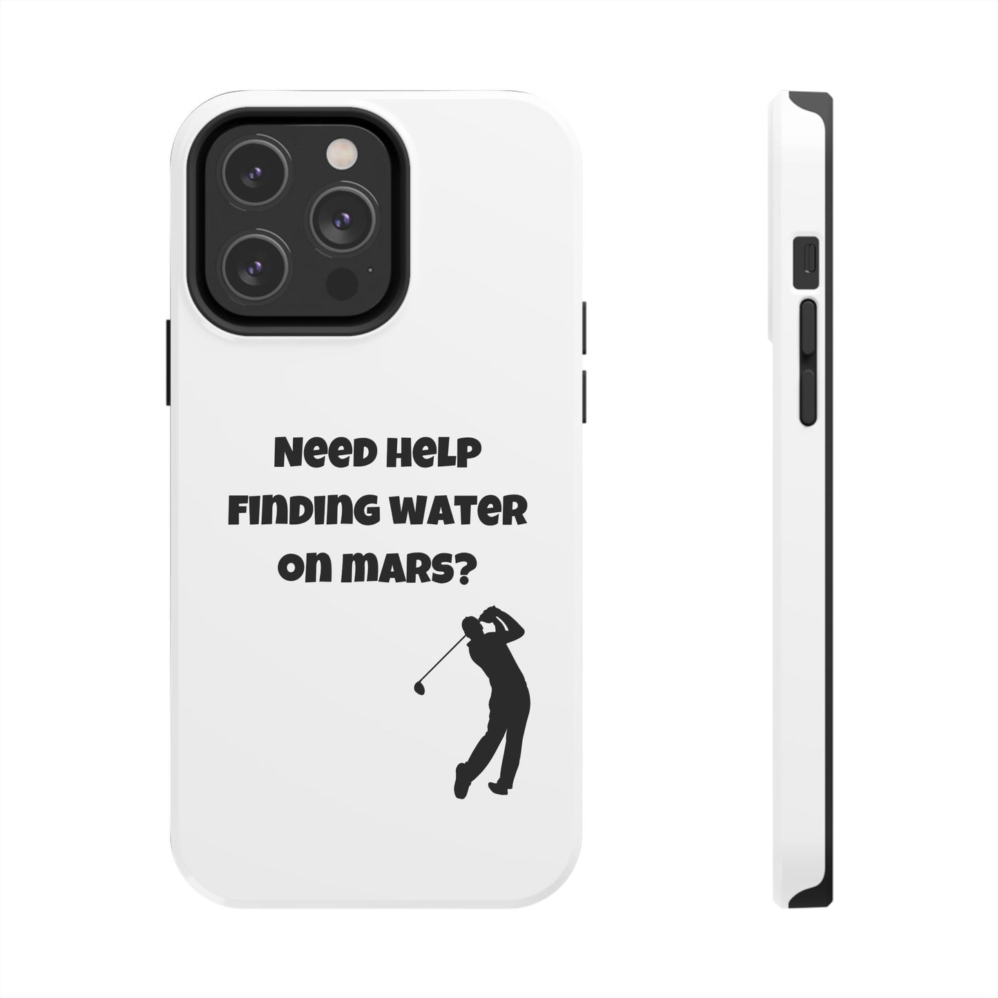 Water on Mars Phone Case - White