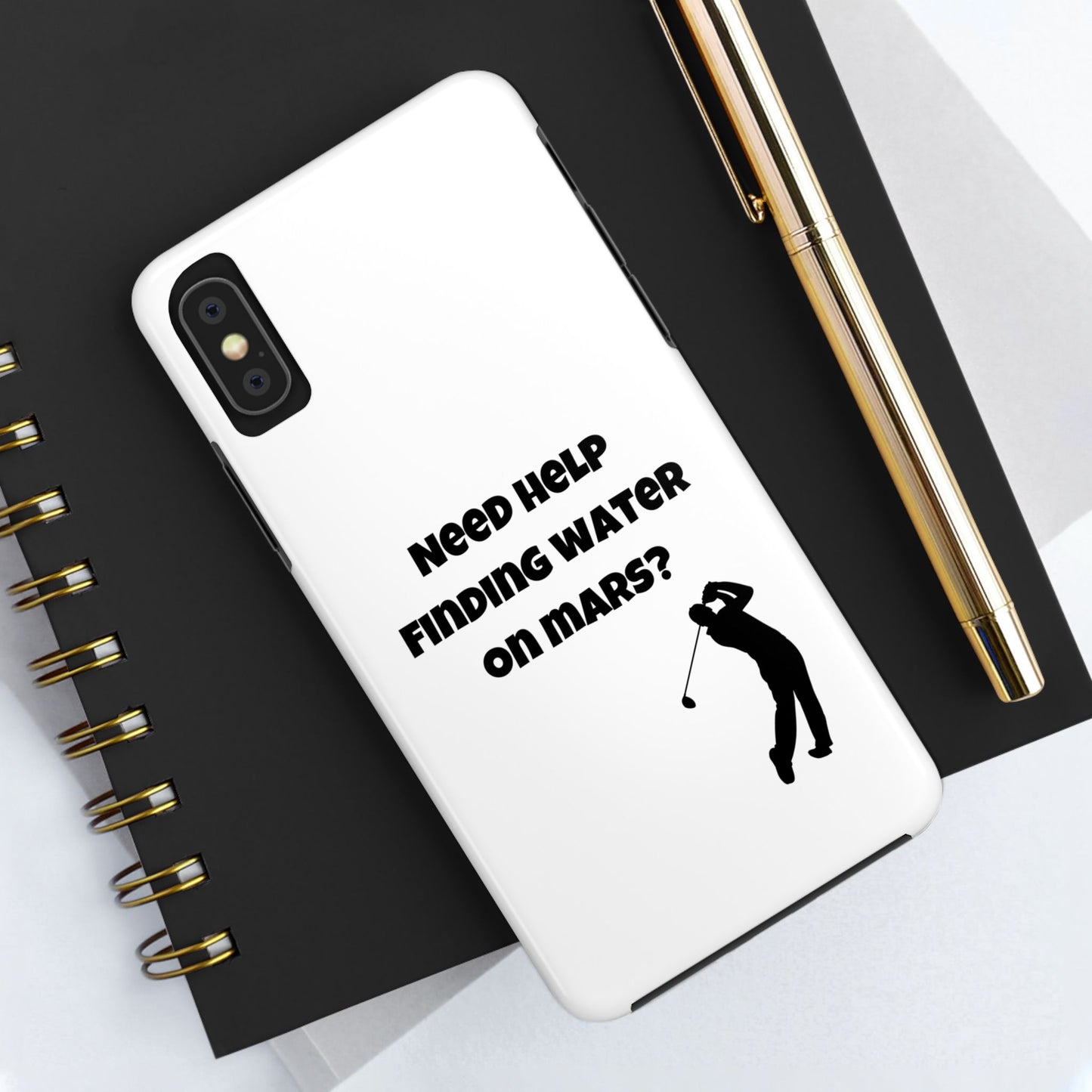 Water on Mars Phone Case - White