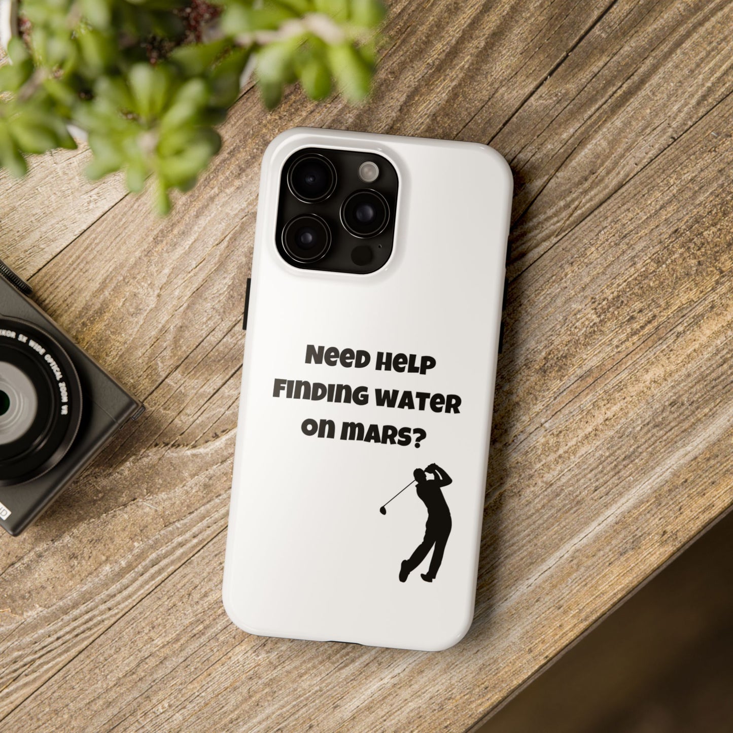 Water on Mars Phone Case - White